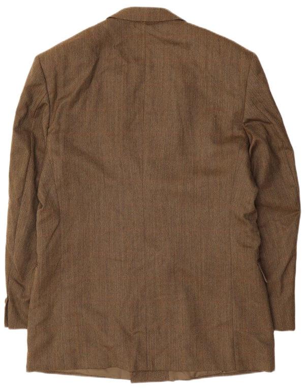 Giacca blazer doppiopetto da uomo City Time IT 50 Large in lana marrone