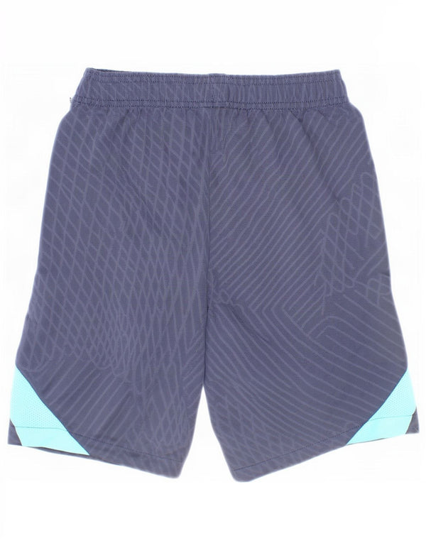 Nike Boys Barcelona Slim Fit Sport Shorts 10-11 Years Medium Blue Geometric
