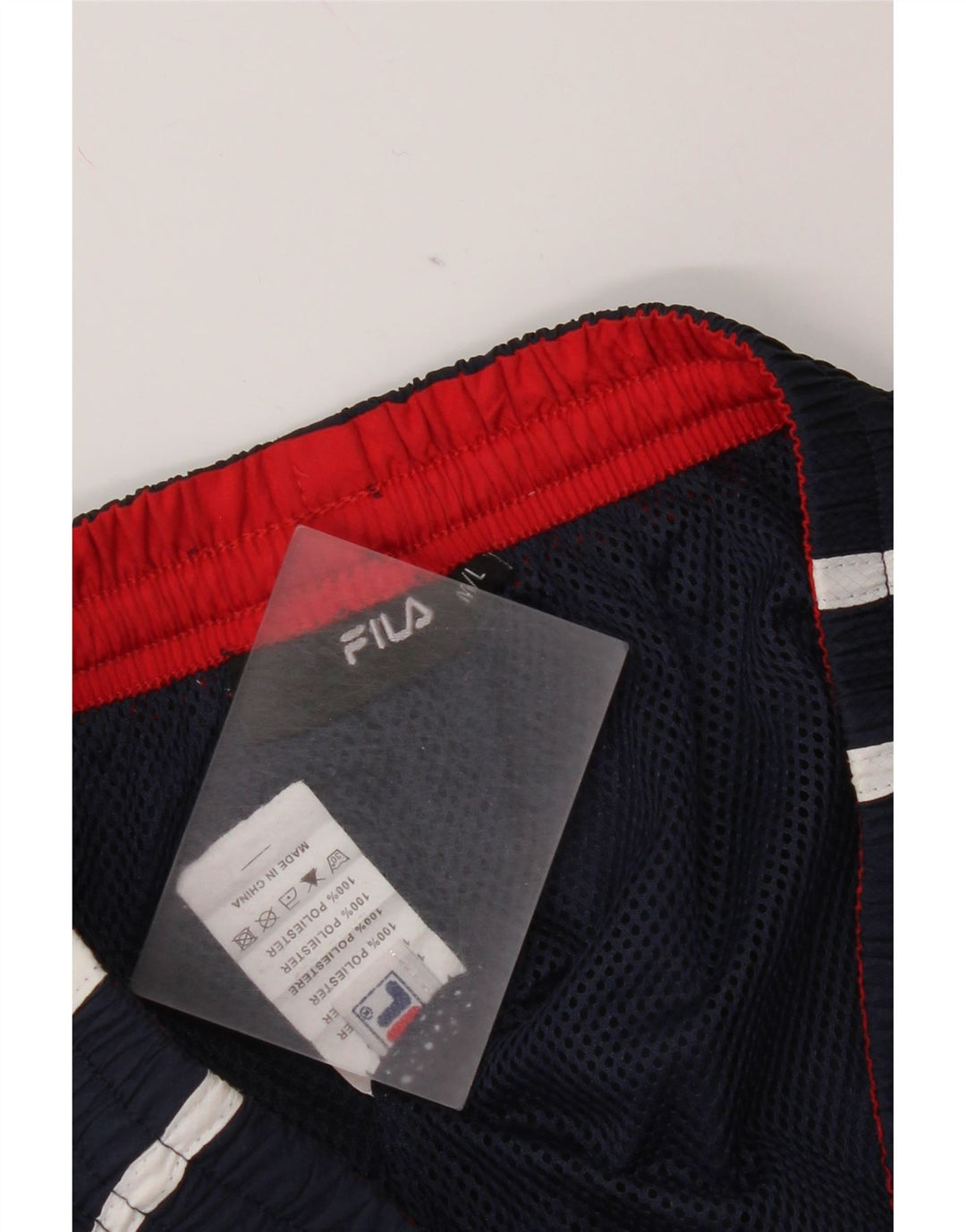 Pantaloni da tuta da uomo Fila in poliestere medio blu navy