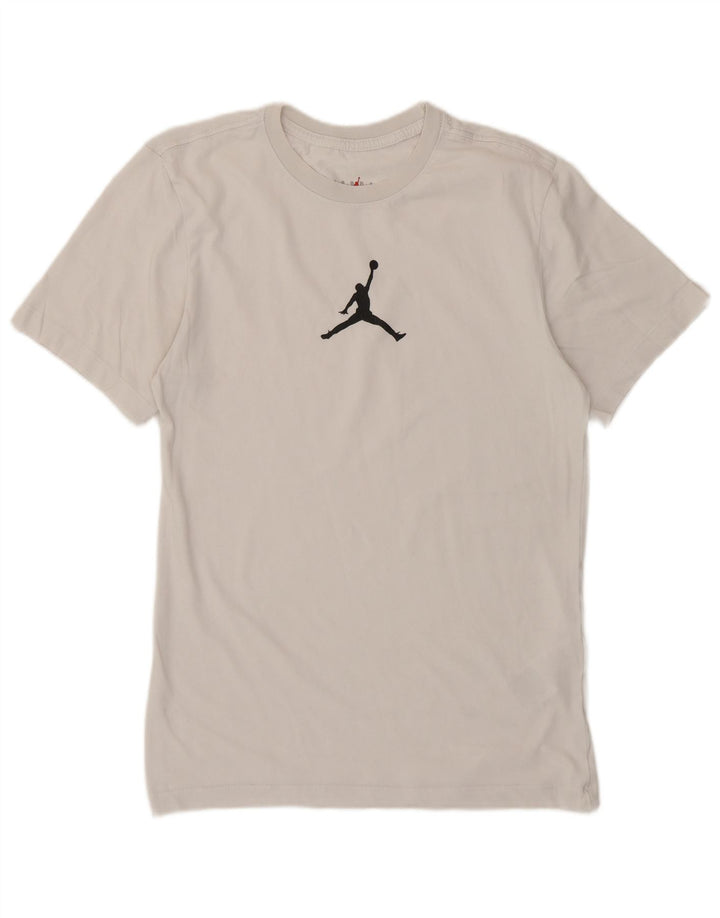 T-shirt grafica da uomo Jordan Top XS in cotone grigio