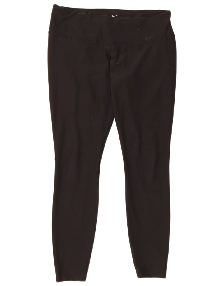 Leggings Nike Dri Fit da donna UK 16 Large Nero Poliestere