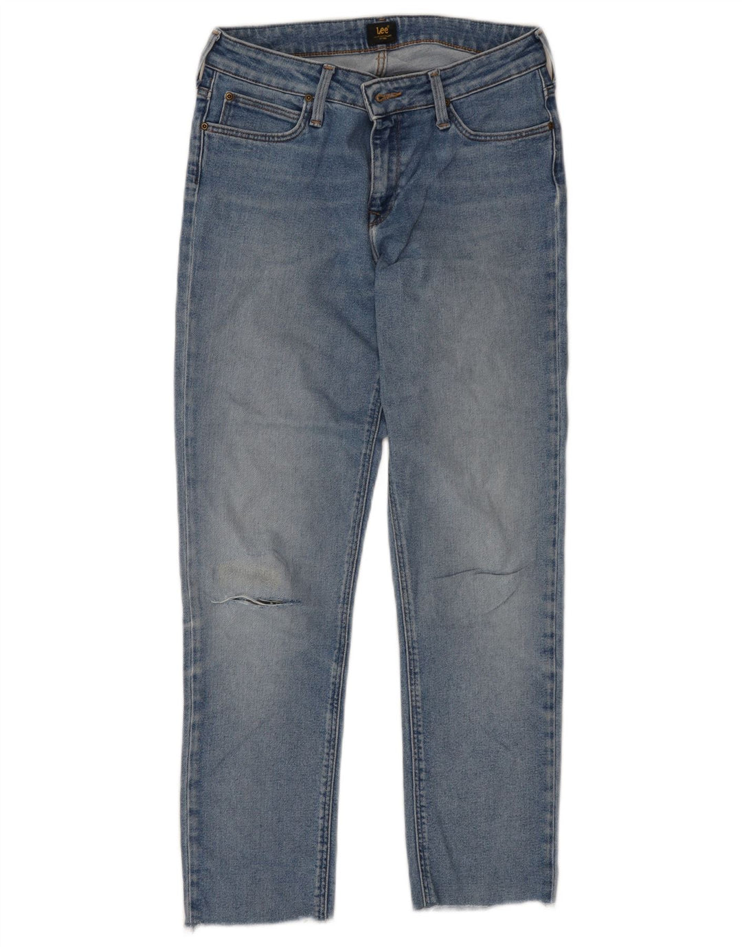 Jeans LEE da uomo affusolati corti W28 L26 Blu