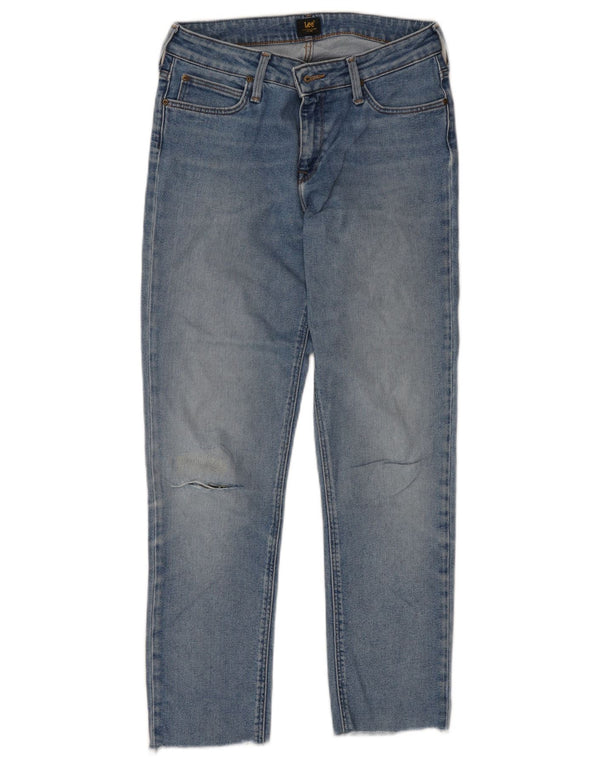 Jeans LEE da uomo affusolati corti W28 L26 Blu
