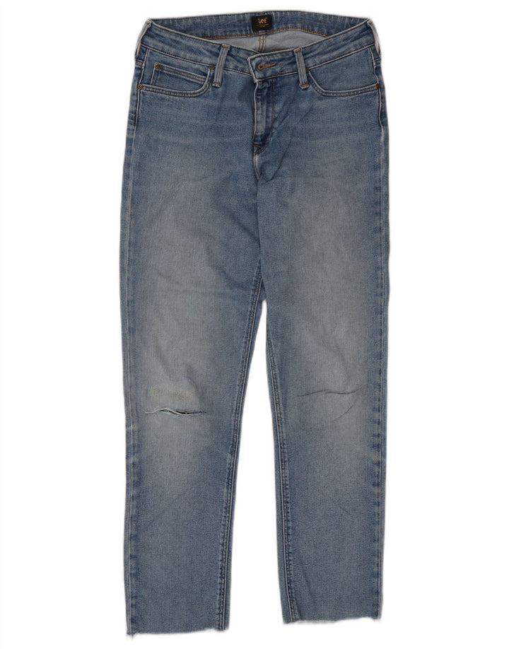 Jeans LEE da uomo affusolati corti W28 L26 Blu