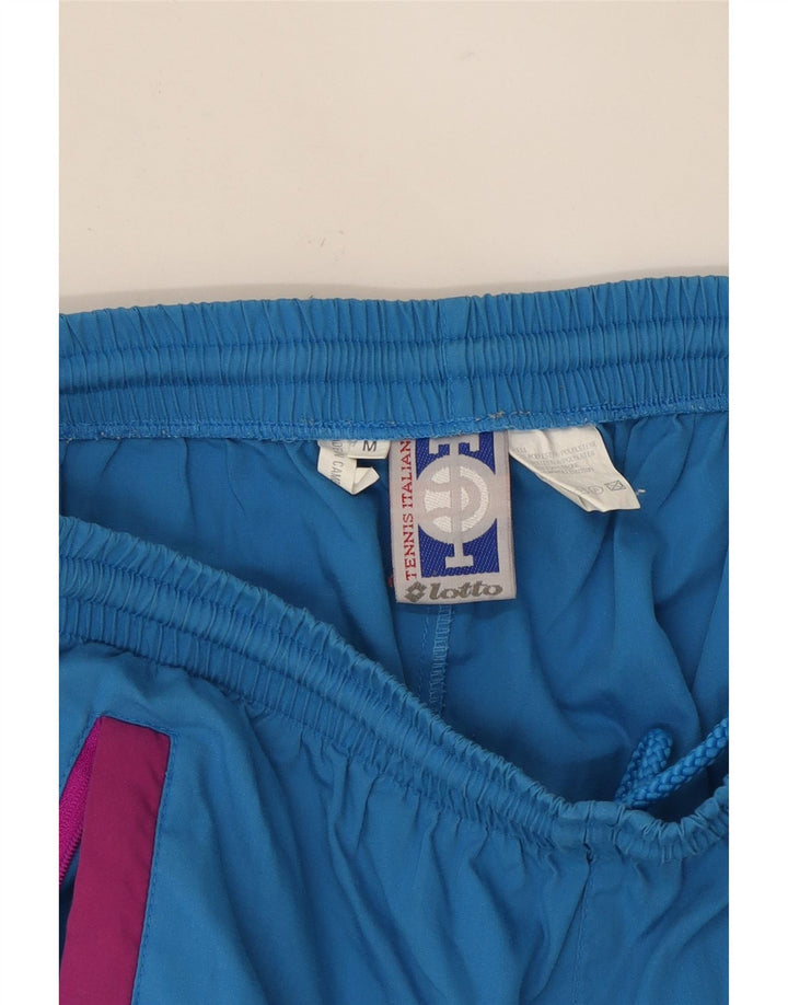 LOTTO Womens Tracksuit Trousers UK 14 Medium  Blue Polyester Vintage Lotto and Second-Hand Lotto from Messina Hembry 