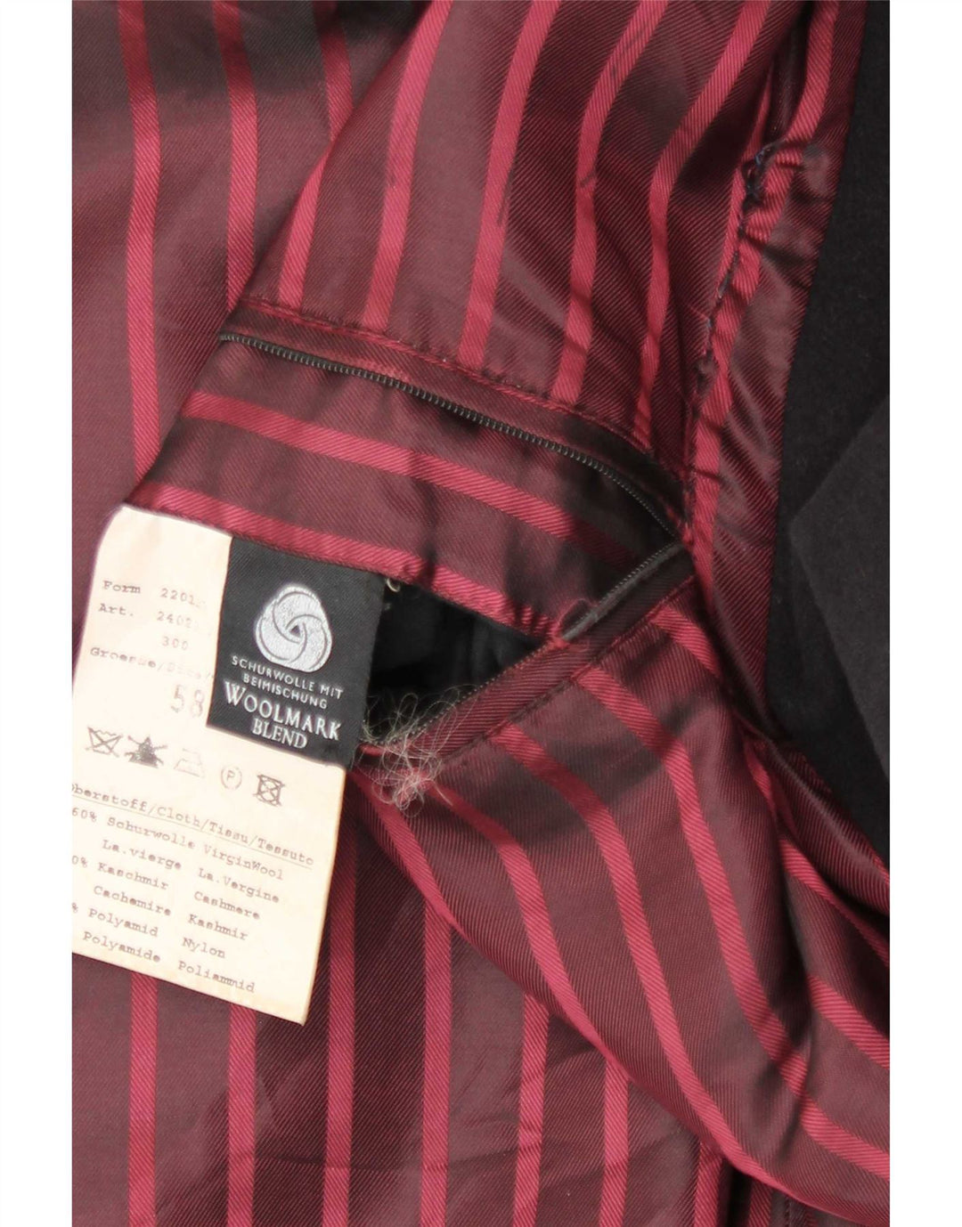 Soprabito da uomo Bugatti IT 48 4XL Lana nera