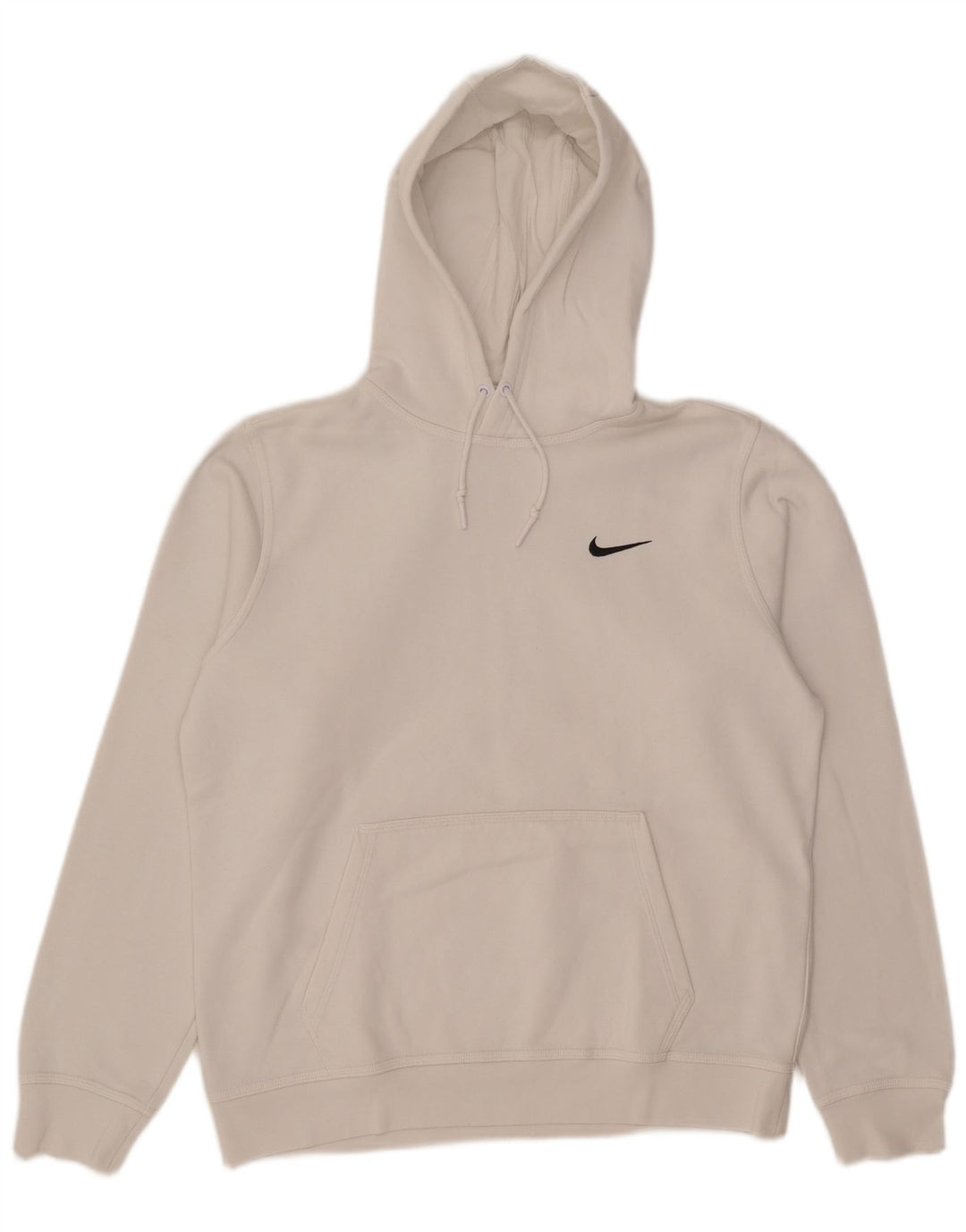 Maglia con cappuccio Nike da uomo in cotone bianco medio
