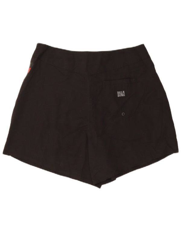 Pantaloncini da bagno da donna Billabong UK 14 Large Nero Poliestere geometrico