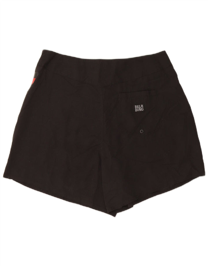 Pantaloncini da bagno da donna Billabong UK 14 Large Nero Poliestere geometrico