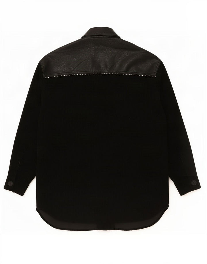 Camicia oversize da donna Zara UK 6 XS poliestere nero