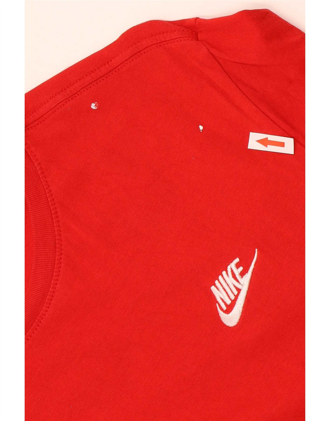 T-shirt Nike da uomo dal taglio atletico, grande, in cotone rosso