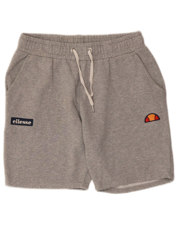 Pantaloncini sportivi da uomo Ellesse XS in cotone chiazzato grigio