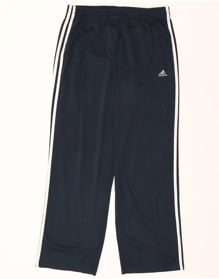 Pantaloni da tuta Adidas Clima 365 da uomo medio poliestere blu navy
