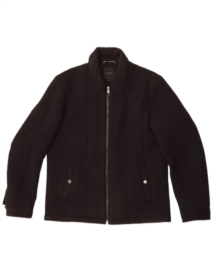 Giacca trapuntata da uomo Ted Baker taglia 4 grande nera in poliammide