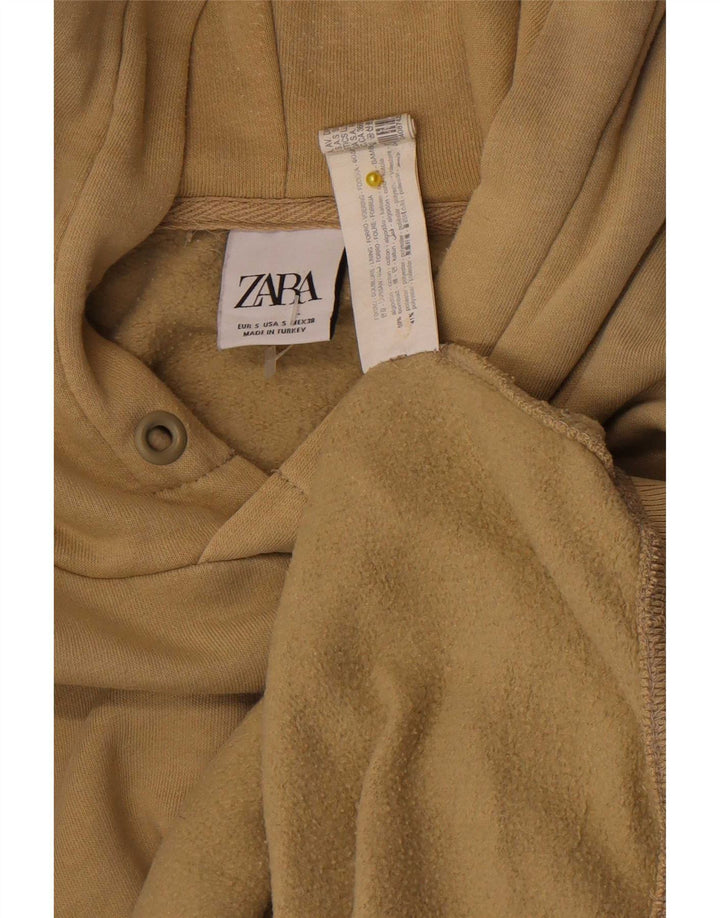 Maglione con cappuccio Zara da uomo piccolo in cotone beige