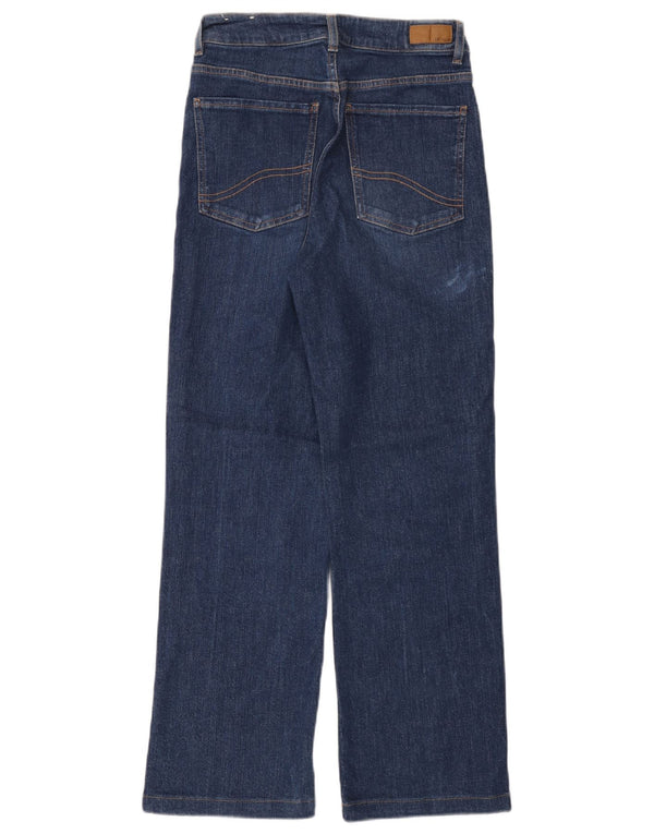 FAT FACE Jeans da donna Elise a gamba larga UK 8 Small W28 L28 Blu navy