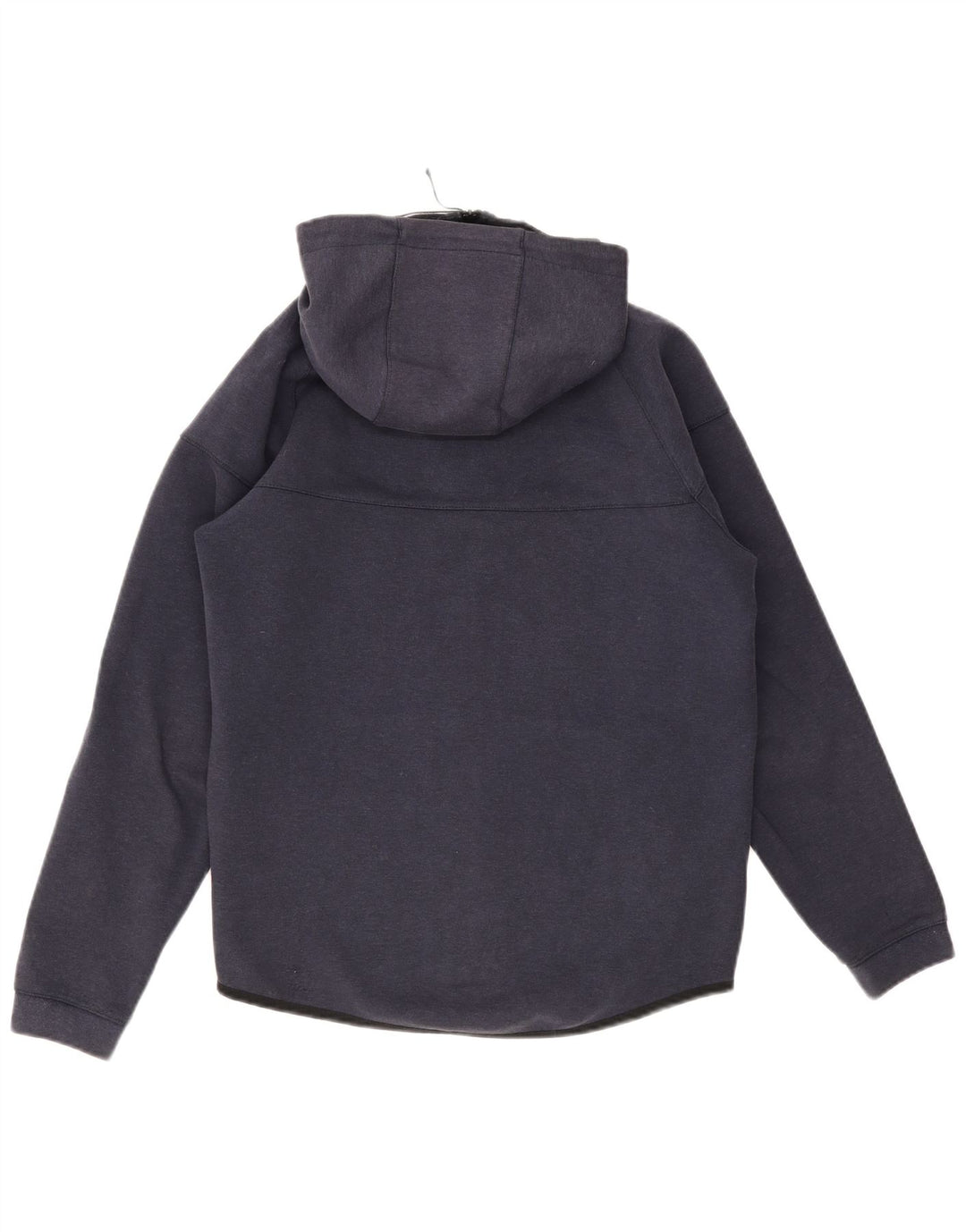 Felpa con cappuccio e zip Nike da uomo in cotone blu navy medio