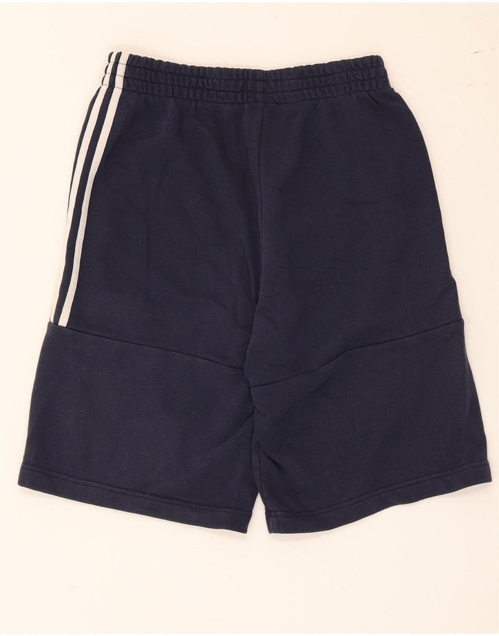 Pantaloncini sportivi da uomo Adidas piccoli in cotone blu navy