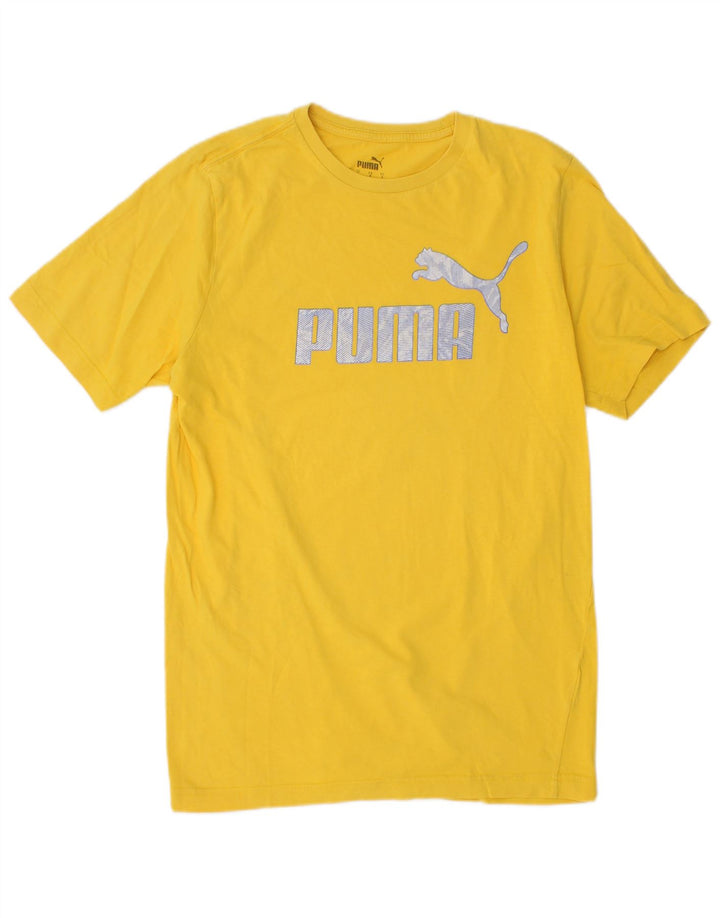 T-shirt grafica PUMA da uomo Top Small Giallo