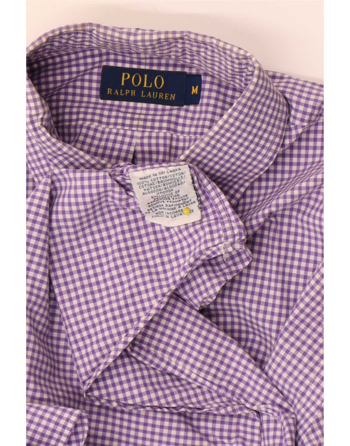 Polo Ralph Lauren Camicia da uomo in cotone a quadretti viola medio