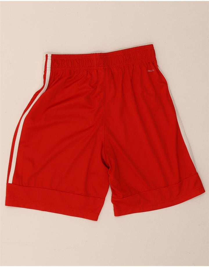 Pantaloncini sportivi Adidas da bambino 13-14 anni in poliestere rosso