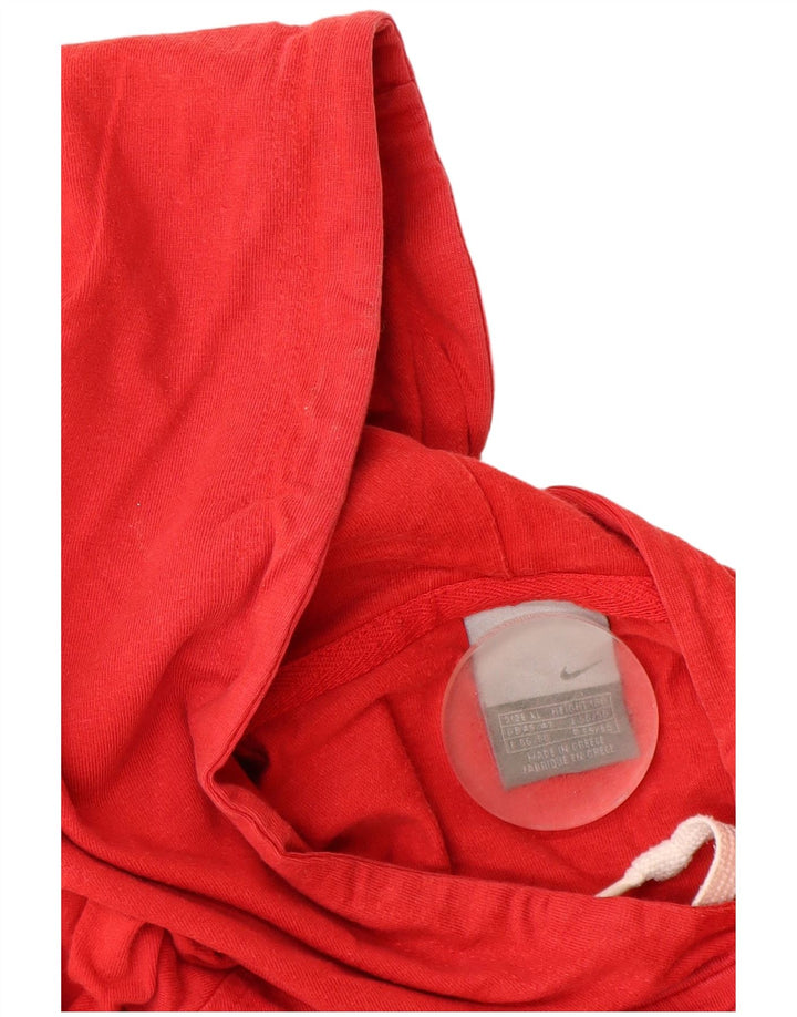 Felpa con cappuccio NIKE Air Graphic da uomo UK 45/47 XL Cotone rosso