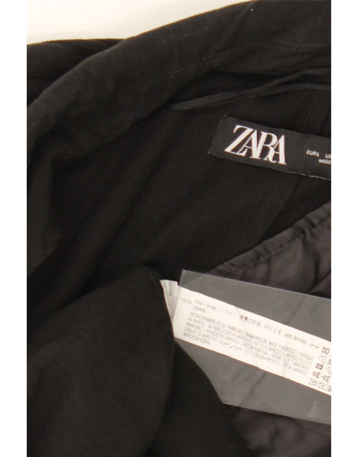 Soprabito aperto da donna Zara UK 16 grande in lyocell nero