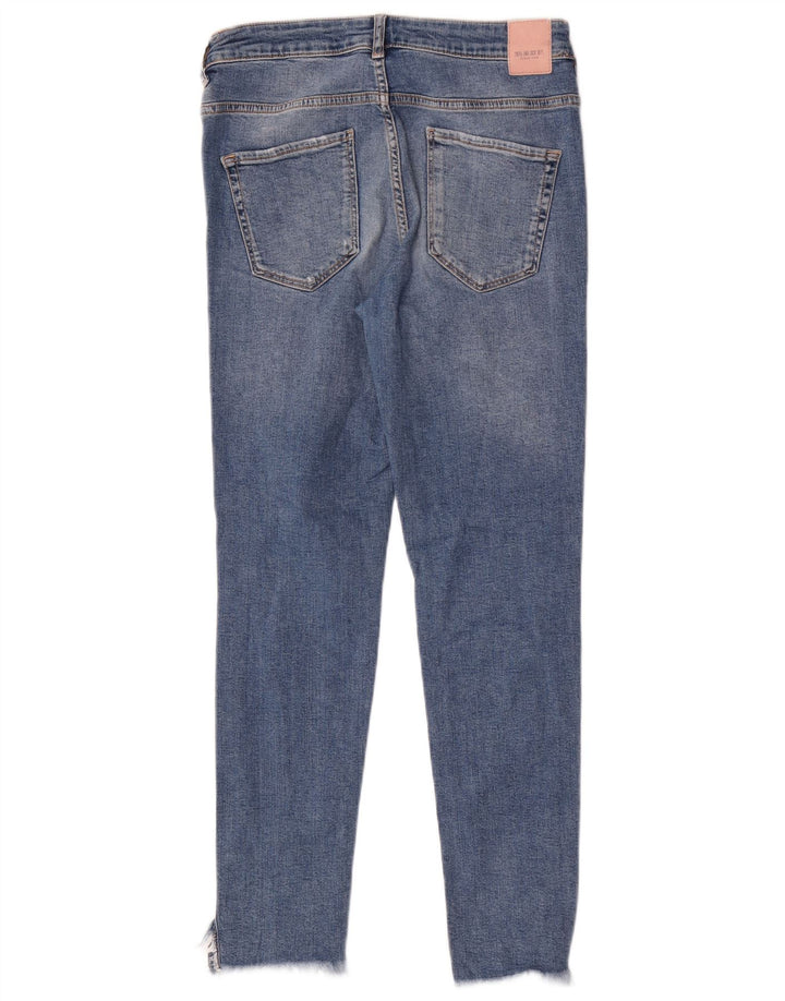 Jeans skinny effetto invecchiato Zara da donna EU 40 medio W30 L27 blu