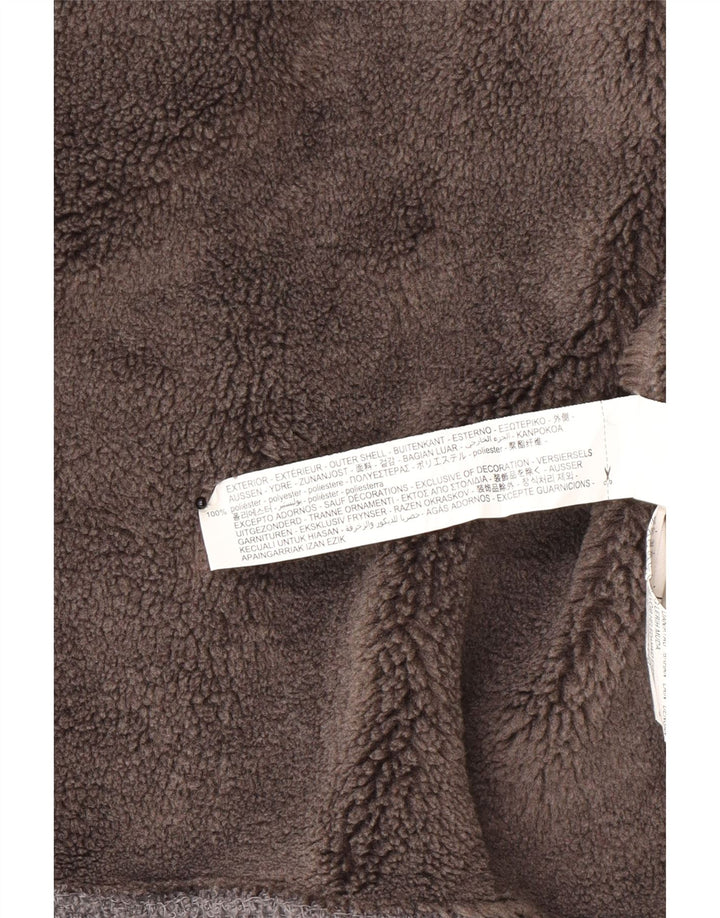 Giacca Sherpa da uomo Zara UK 42 XL Poliestere grigio