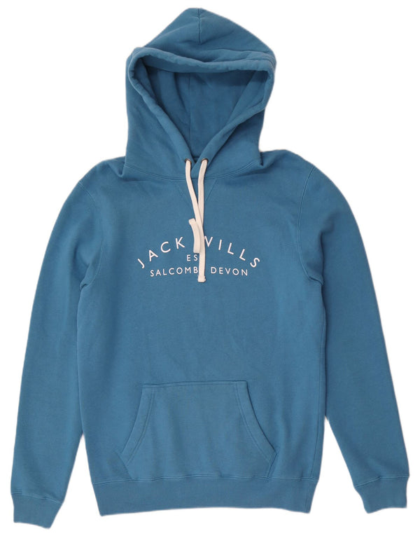 Maglione con cappuccio grafico da uomo Jack Wills piccolo blu