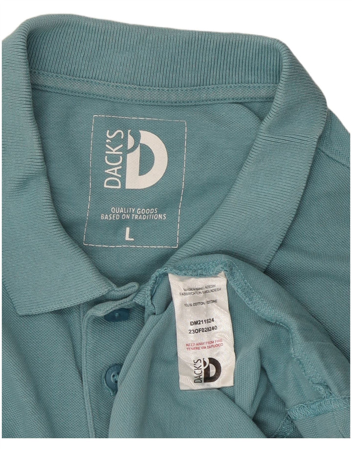 Polo da uomo DACK'S grande in cotone blu