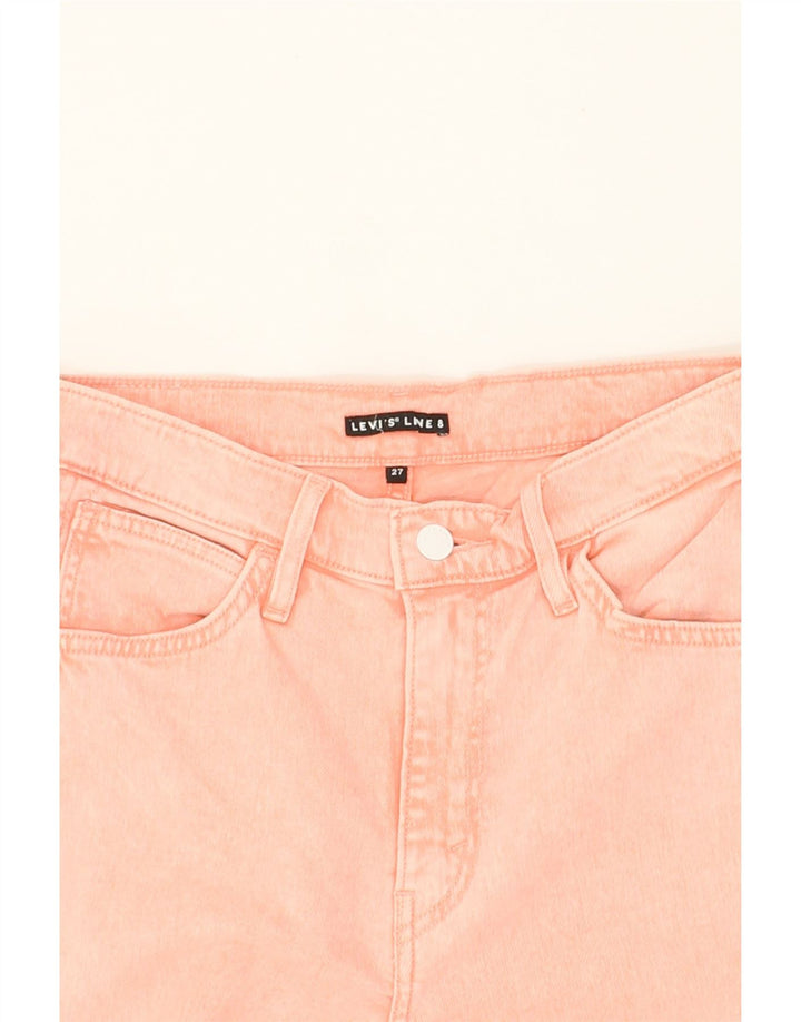 LEVI'S Womens Skinny Jeans US 8 Medium W27 L27 Pink Cotton Vintage Levi's and Second-Hand Levi's from Messina Hembry 