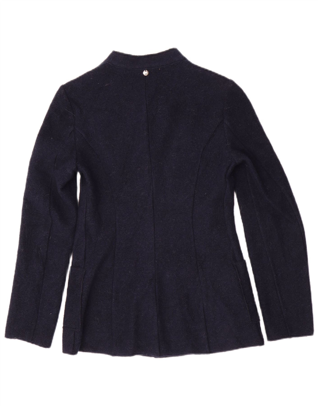 Giacca blazer da donna a 2 bottoni Benetton UK 6 XS poliestere blu navy