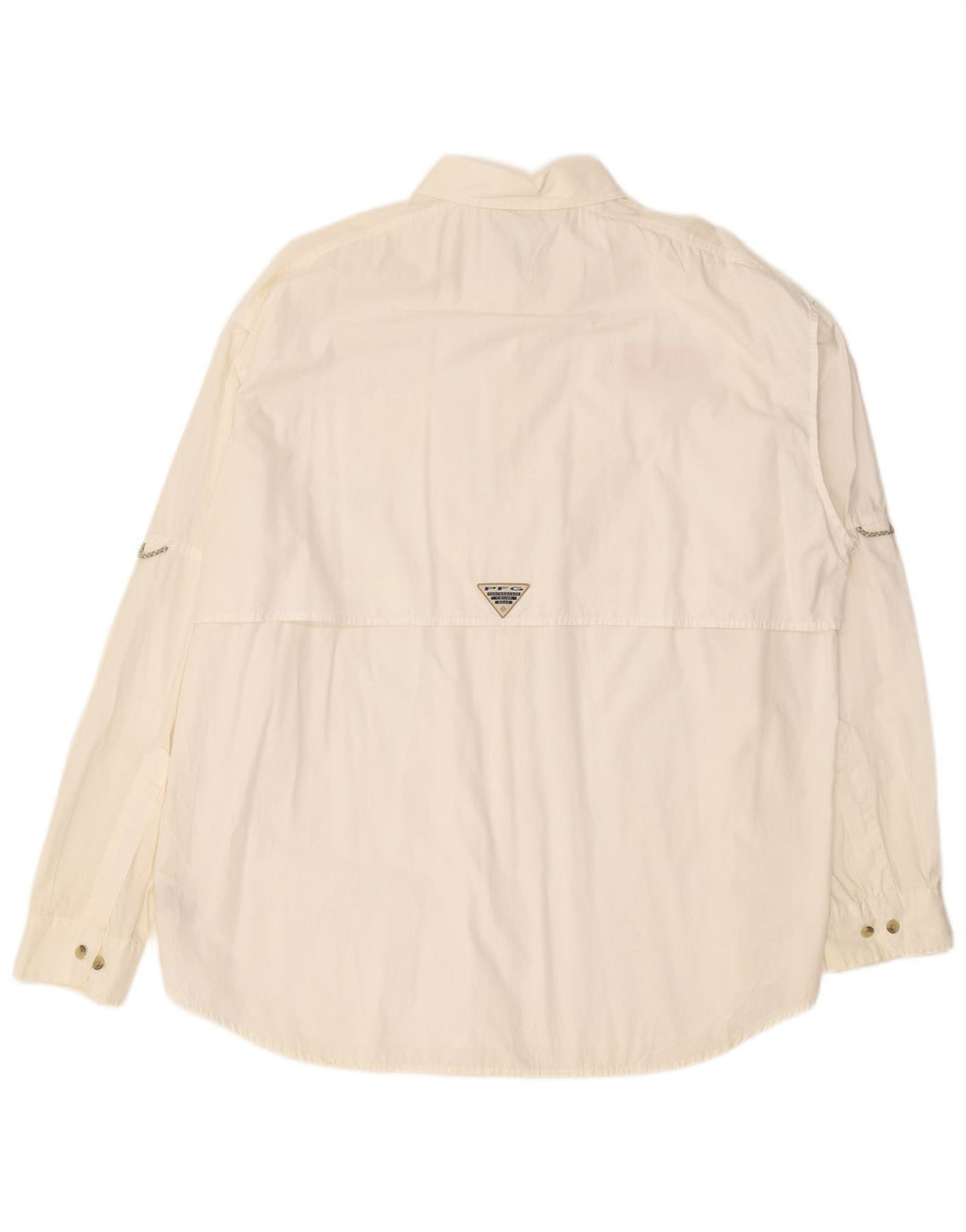 Camicia da uomo Columbia Large in cotone bianco