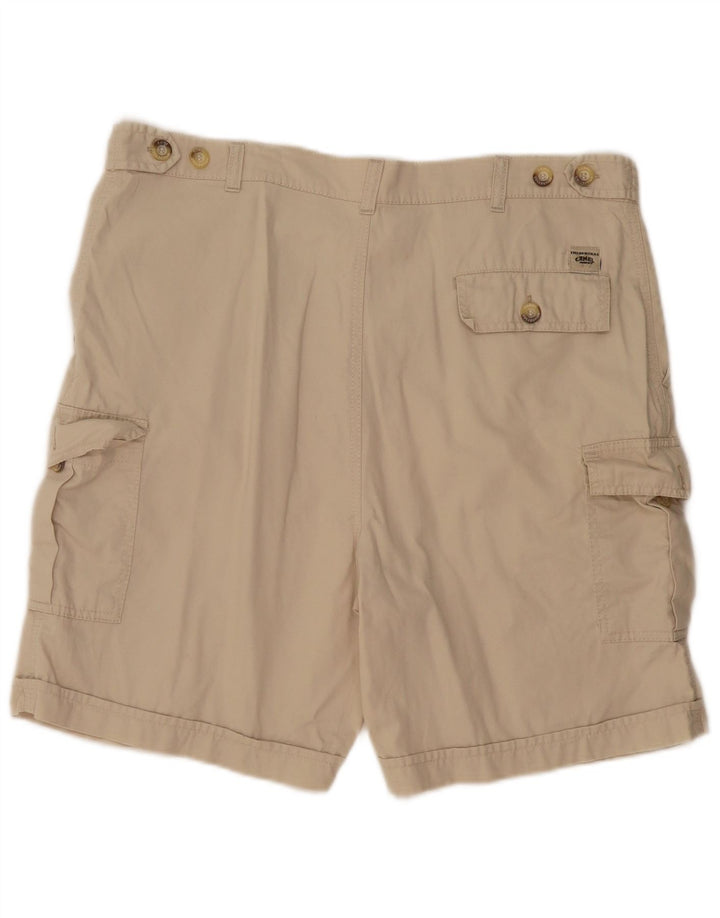 Pantaloncini cargo da uomo Camel W40 XL in cotone beige