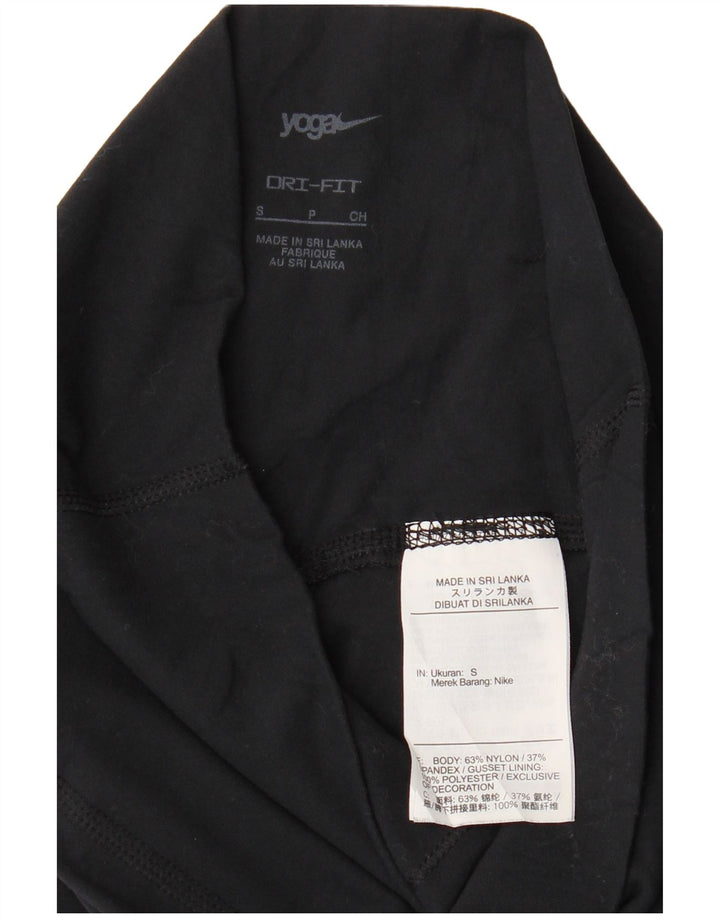 Leggings Dri Fit da donna NIKE UK 8 piccoli in nylon nero
