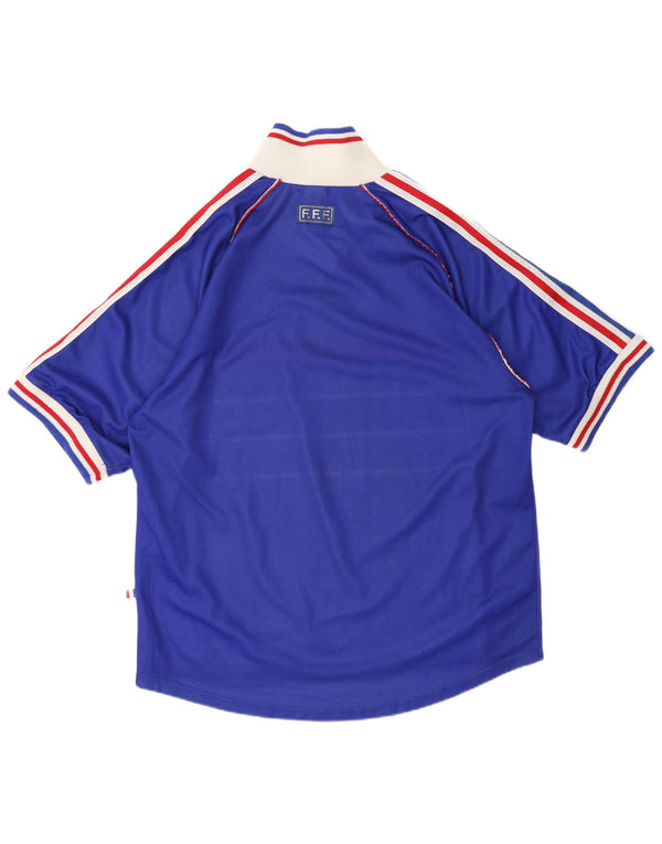 Maglia da calcio Adidas Uomo Francia Home 1998 XL Blu Colourblock Poliestere