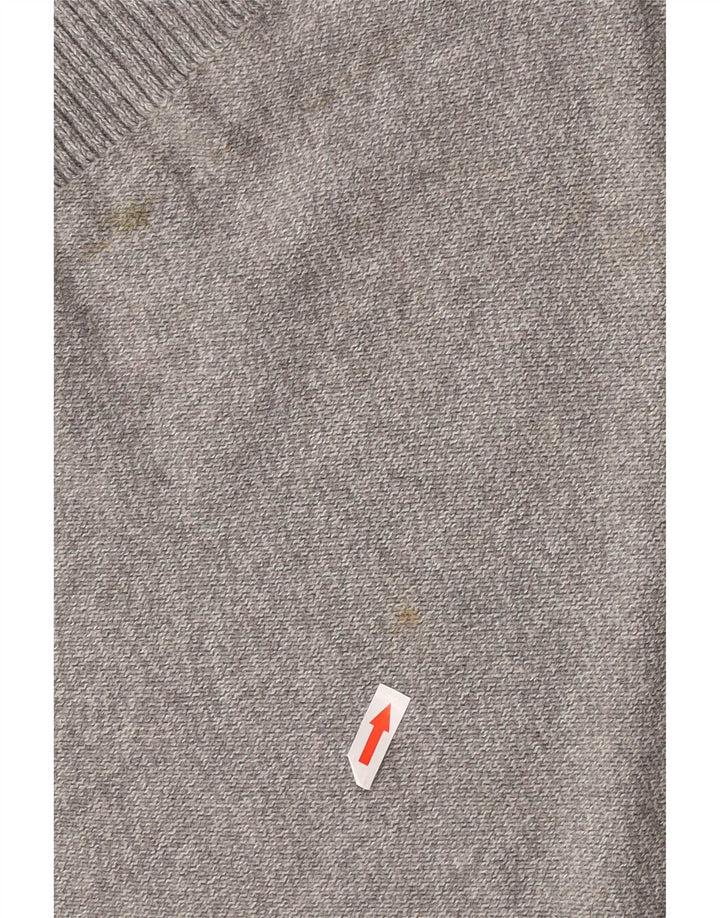 Maglione da uomo Jack & Jones con zip e collo piccolo in cotone grigio