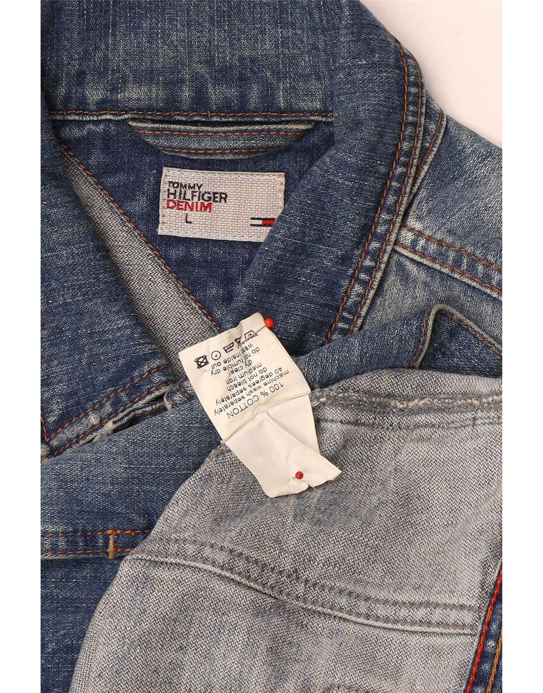 Giacca di jeans da donna Tommy Hilfiger UK 16 grande cotone blu