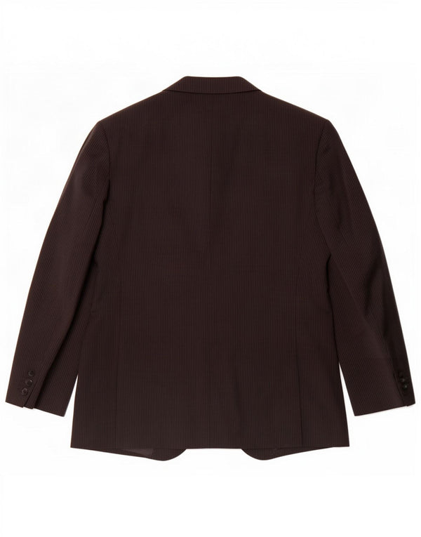 Giacca blazer a 2 bottoni da uomo Marks & Spencer EU 42 grande gessato nero
