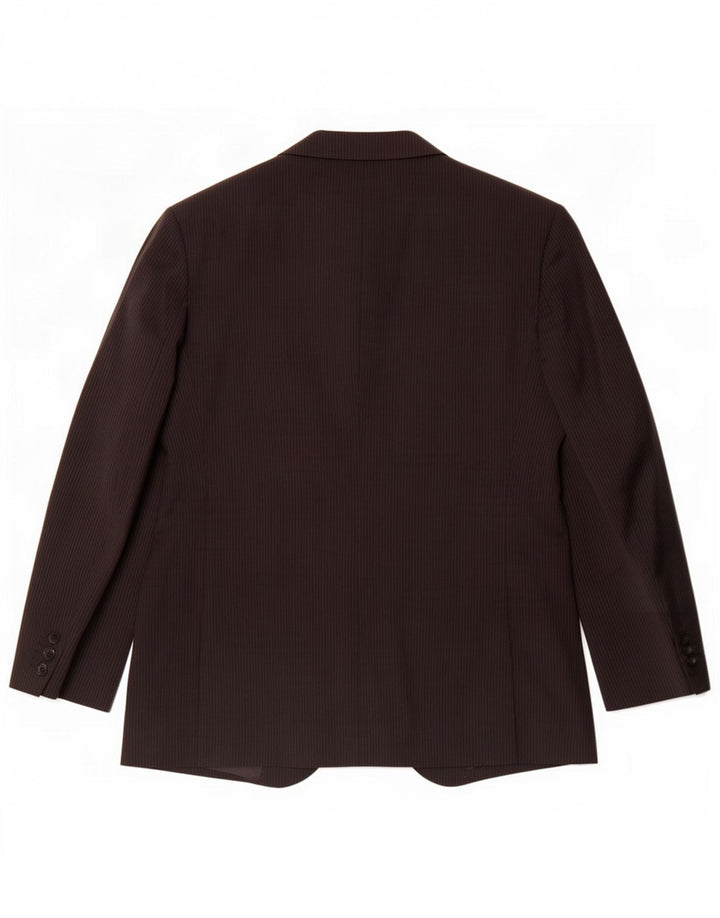 Giacca blazer a 2 bottoni da uomo Marks & Spencer EU 42 grande gessato nero