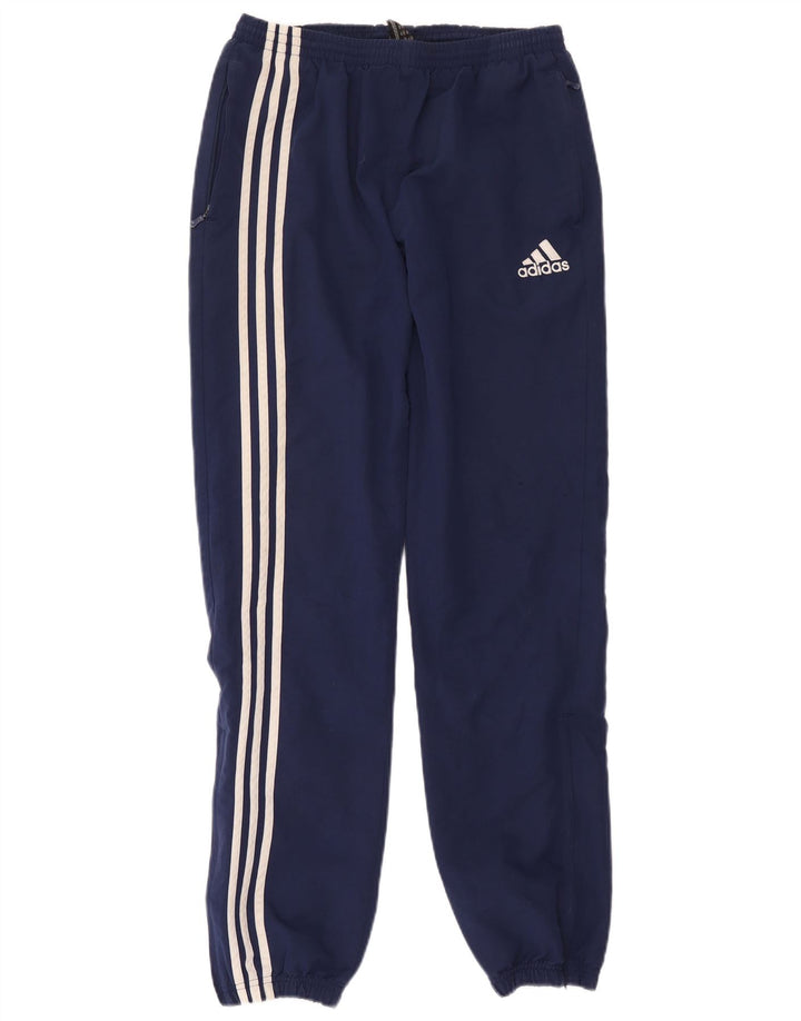 Pantaloni da tuta da ragazzo Adidas Joggers 15-16 anni in poliestere blu navy
