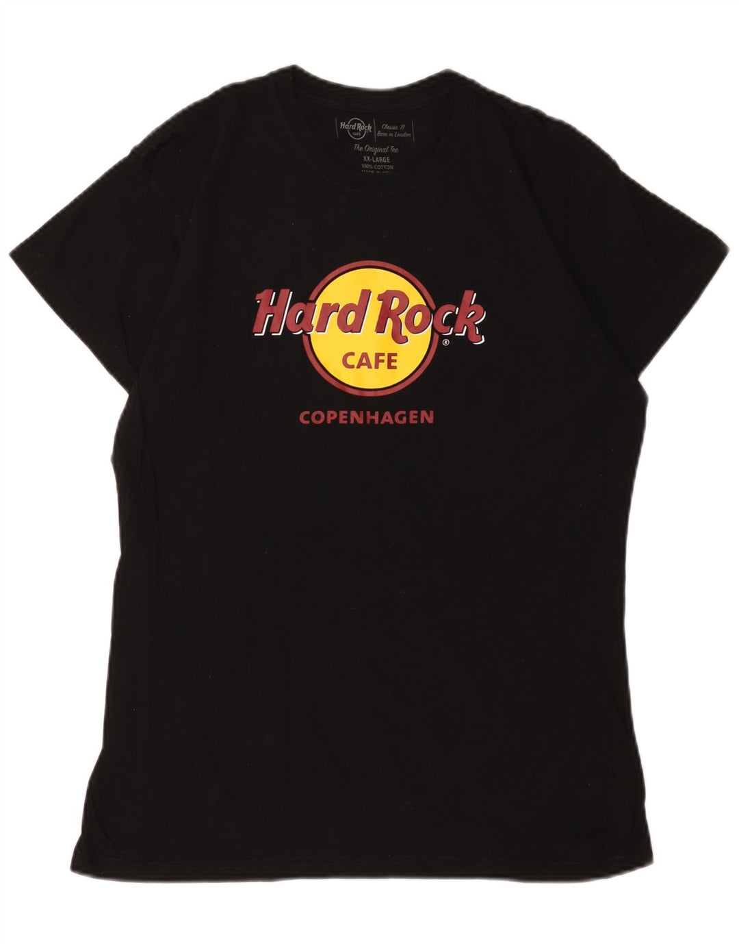 HARD ROCK CAFE Maglietta grafica da donna Copenhagen Top UK 20 2XL Nera