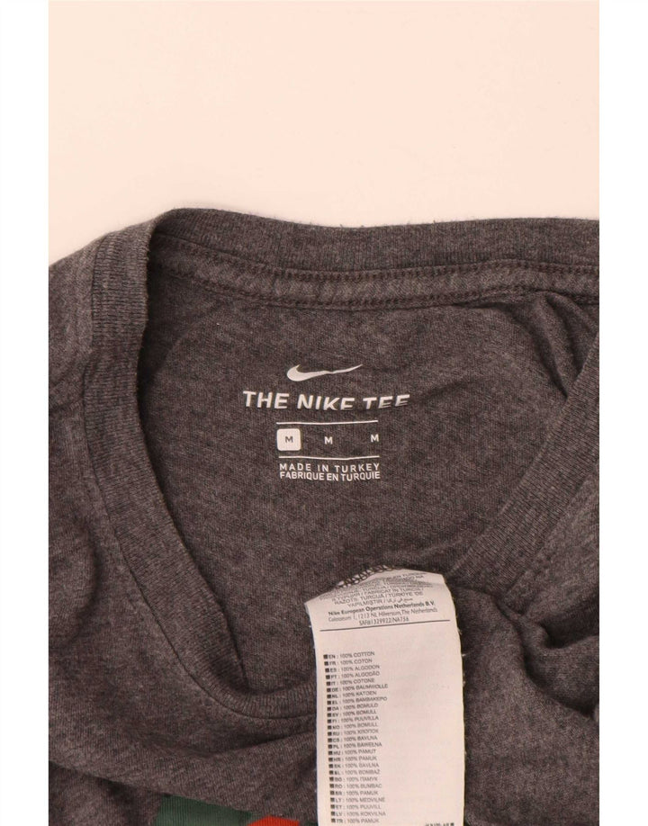 T-shirt grafica da uomo Nike Top in cotone grigio medio