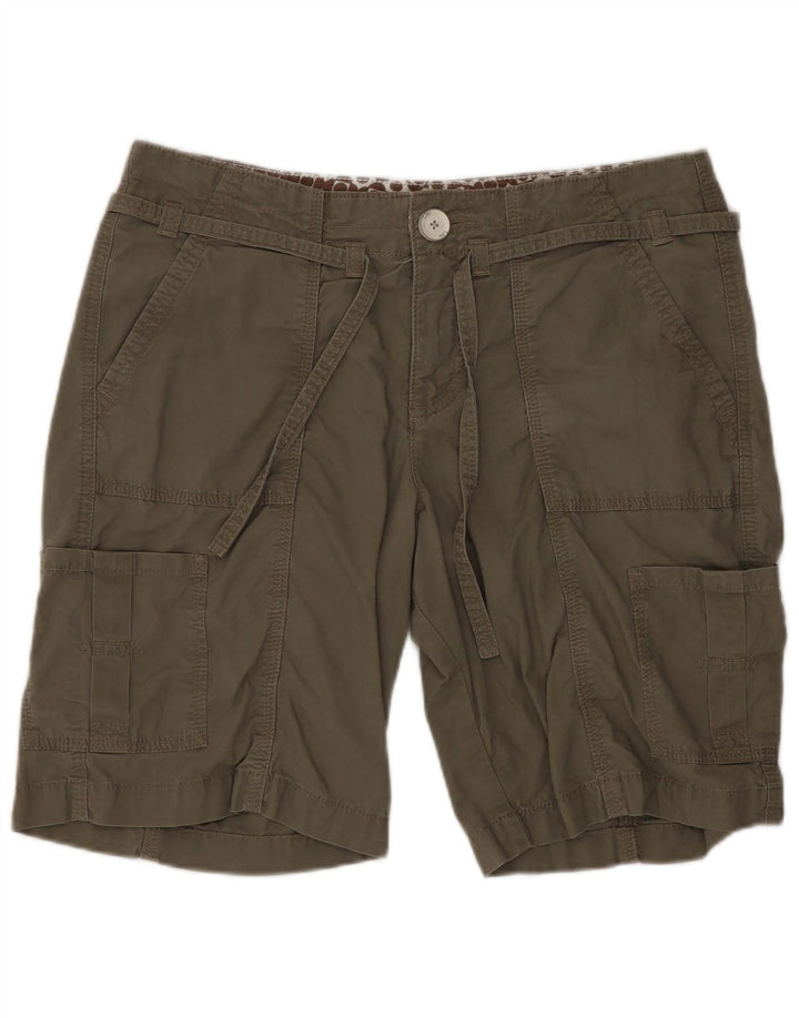 Pantaloncini cargo da donna Lee US 8 medi W30 cotone verde