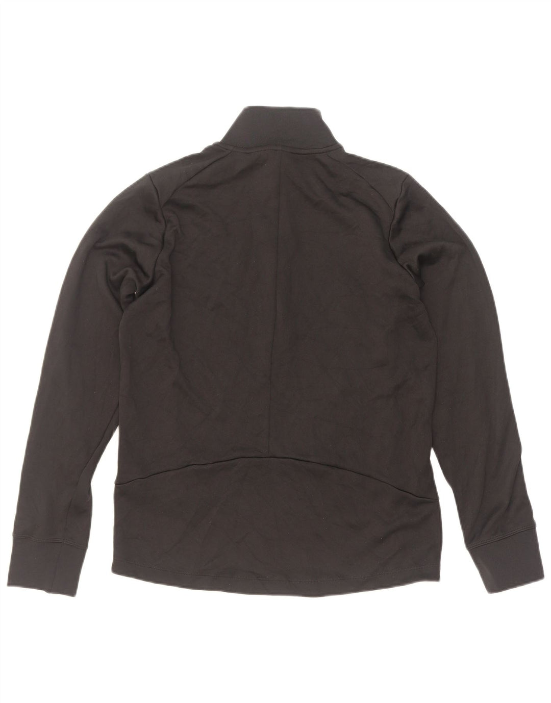 Top della tuta da ginnastica Nike da donna con collo e zip grafica, taglia UK 12, media, nera