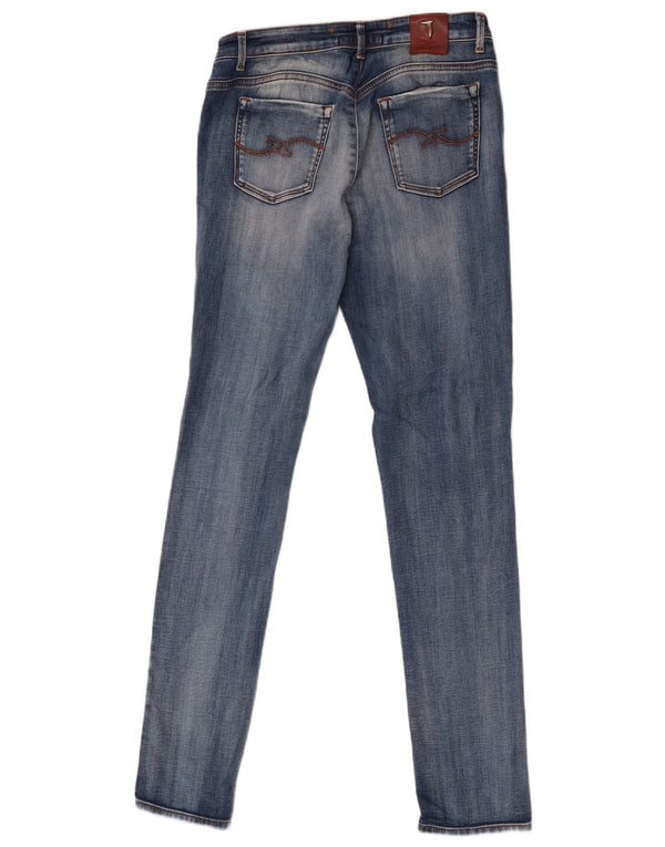 Jeans Skinny Distressed Donna Trussardi W29 L32 Blu