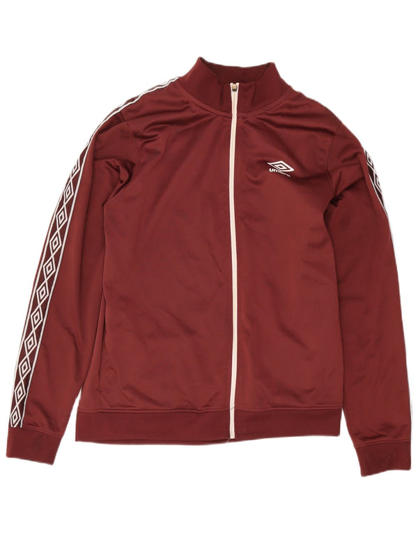 Giacca da tuta grafica da donna Umbro UK 16 Large Bordeaux Poliestere