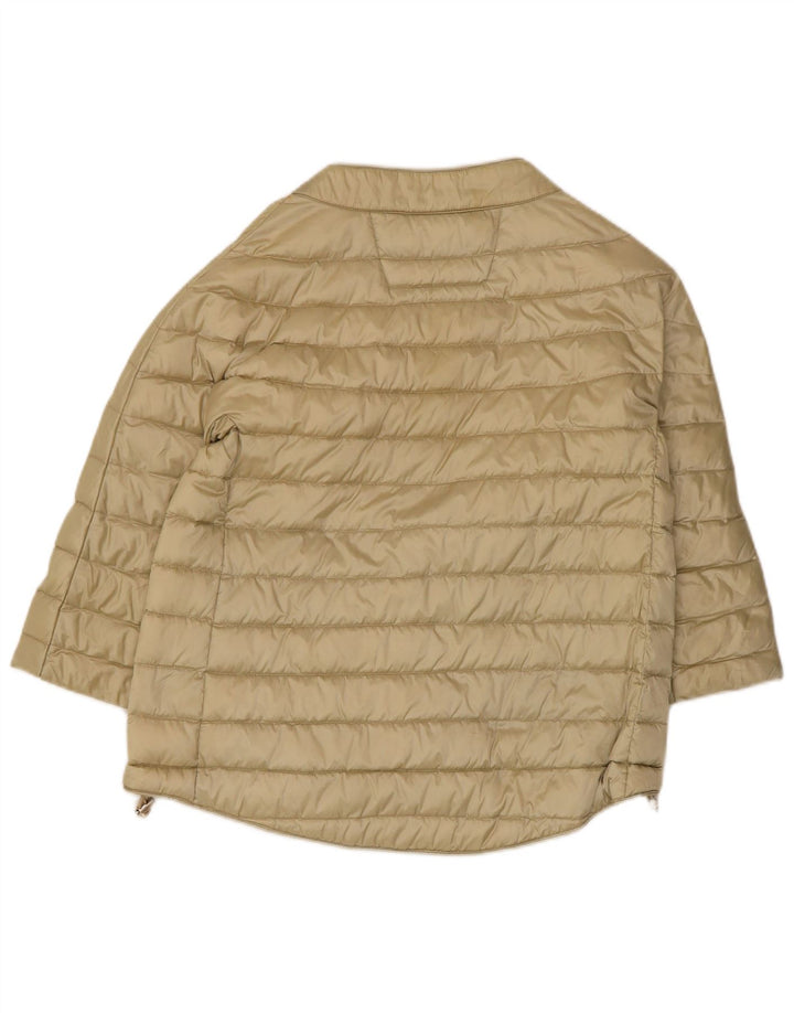 Giacca imbottita a maniche corte da donna Ciesse Piumini UK 12 Beige medio
