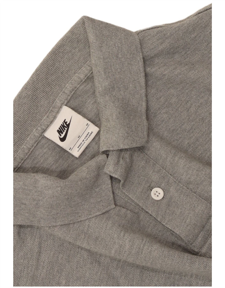 Polo Nike da uomo grigio medio chiazzato